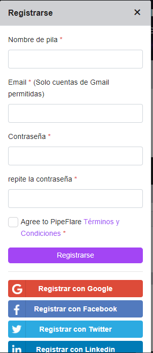 register pipeflare